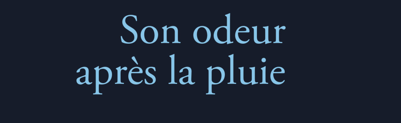 Son odeur après la pluie » de Cédric Sapin-Defour : une